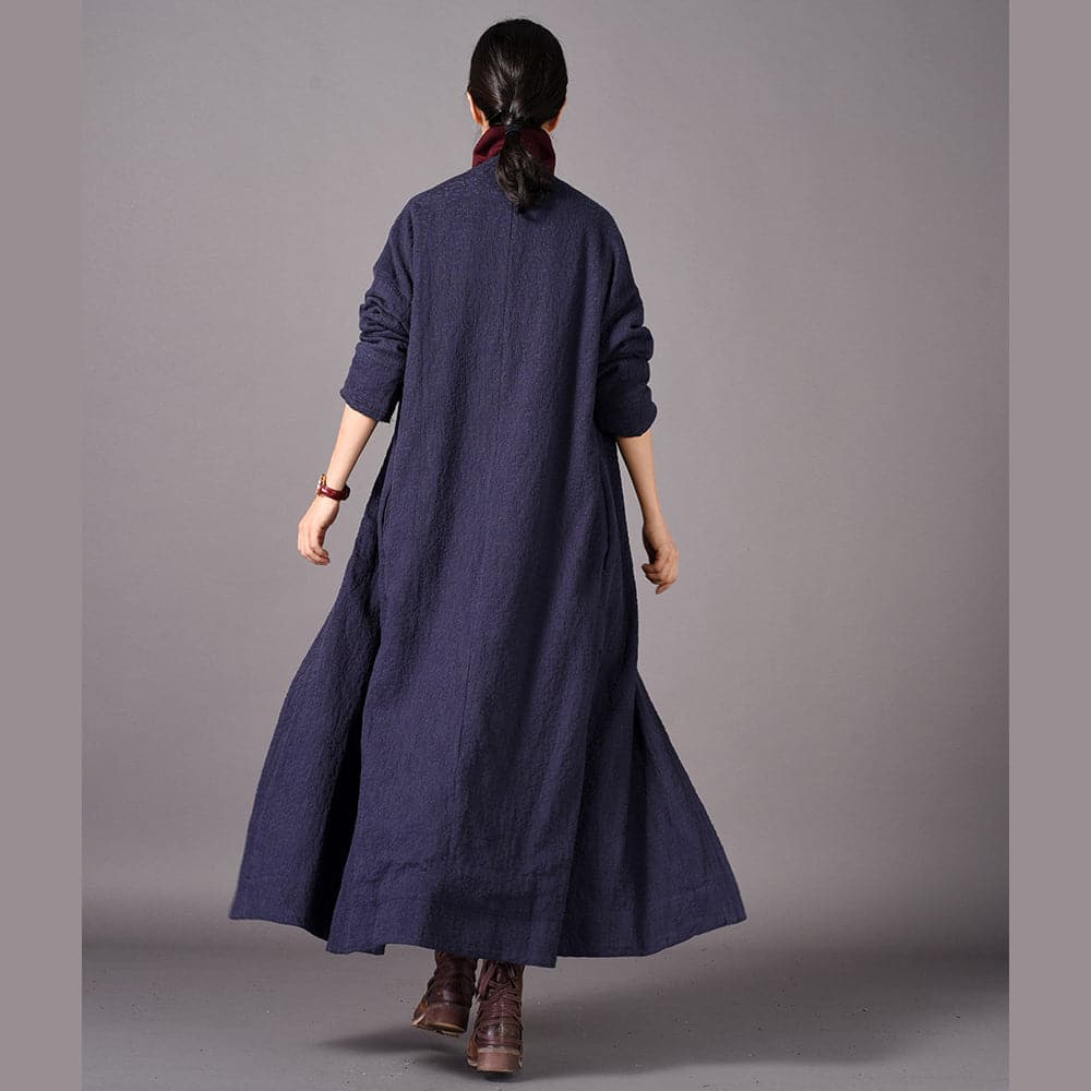 vintage red coats plus size embroidery baggy trench coat vintage side open coats TCT180925