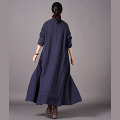 vintage red coats plus size embroidery baggy trench coat vintage side open coats TCT180925