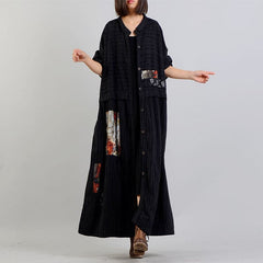 women black Coat oversize stand collar baggy Winter coat Fashion patchwork jackets TCT180925
