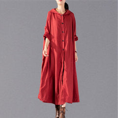 women red Winter coat plus size clothing hooded fashion Coats Elegant baggy Coats TCT180925