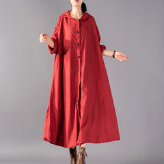 women red Winter coat plus size clothing hooded fashion Coats Elegant baggy Coats TCT180925