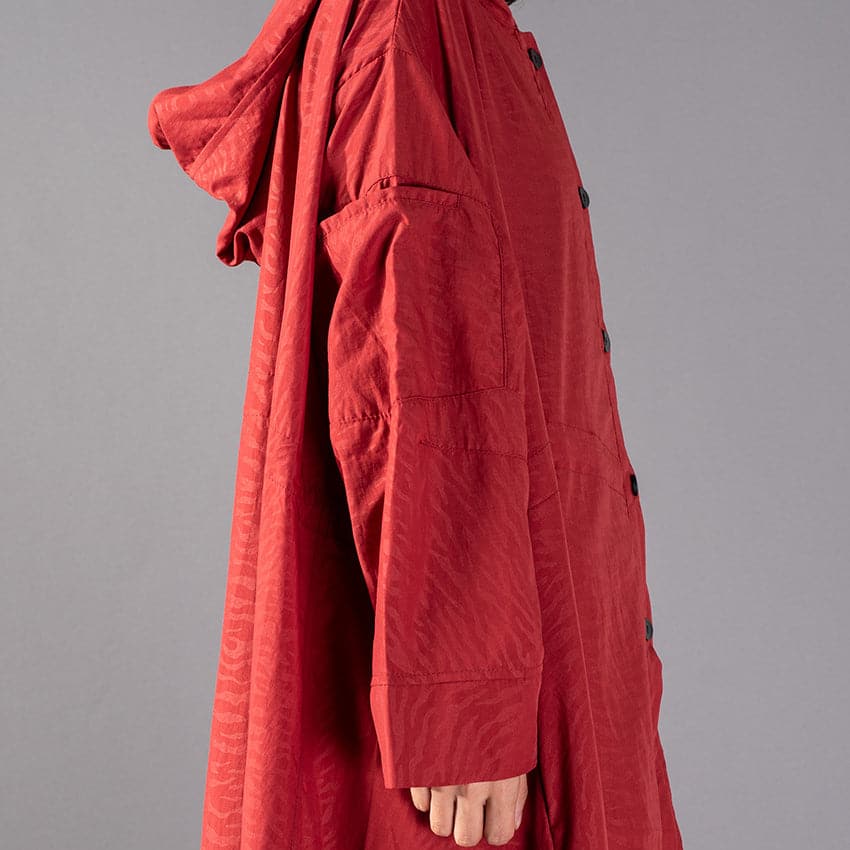 women red Winter coat plus size clothing hooded fashion Coats Elegant baggy Coats TCT180925
